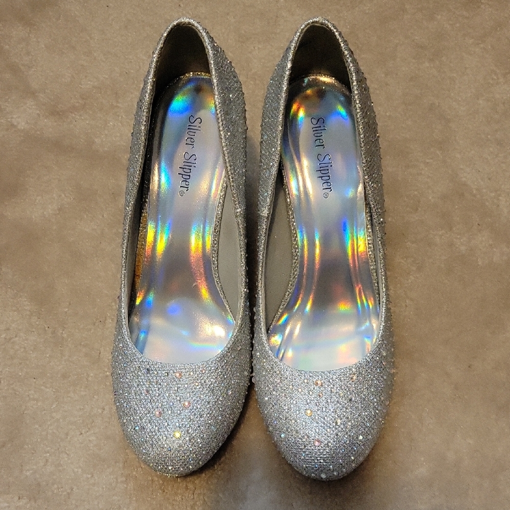 Women's Glitter Rhinestone Heels